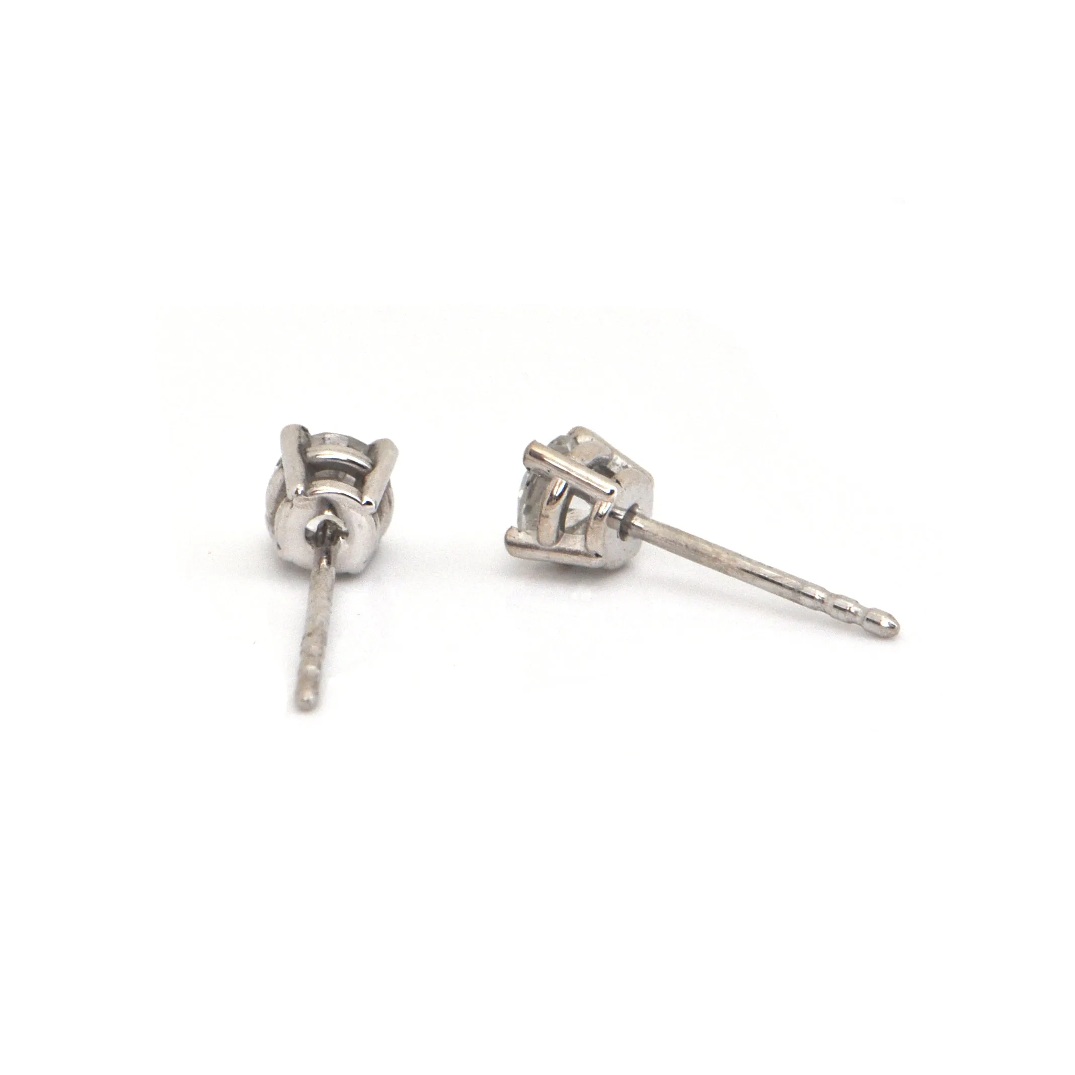 0.50CT Diamond and 18K White Gold Stud Earrings