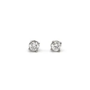 0.50CT Diamond and 18K White Gold Stud Earrings