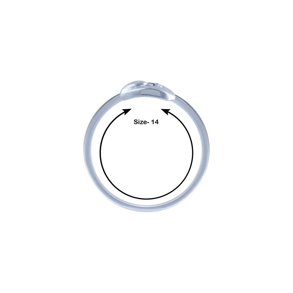 14k (585) White Gold And Diamond Ring For Women