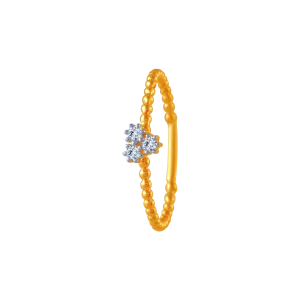14KT (585) Yellow Gold And Diamond Ring For Women