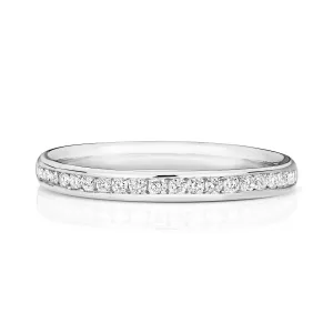 18K White Gold 0.21ct Diamond Set Eternity Ring
