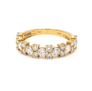 18K Yellow Gold 1.18ct Diamond Fancy Ring