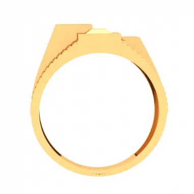 22k Male Gold Ring With Three Square Motif From Mugdhaa Collection