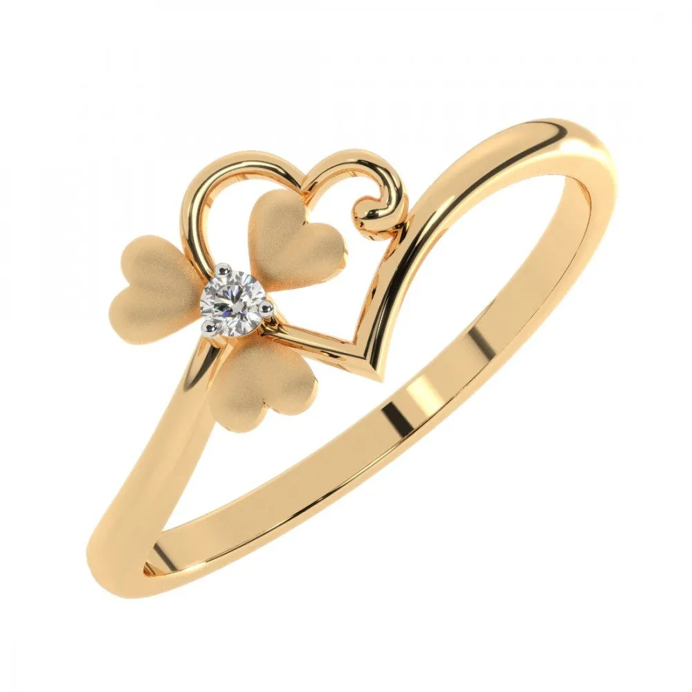 22KT (916) Yellow Gold Ring For Women