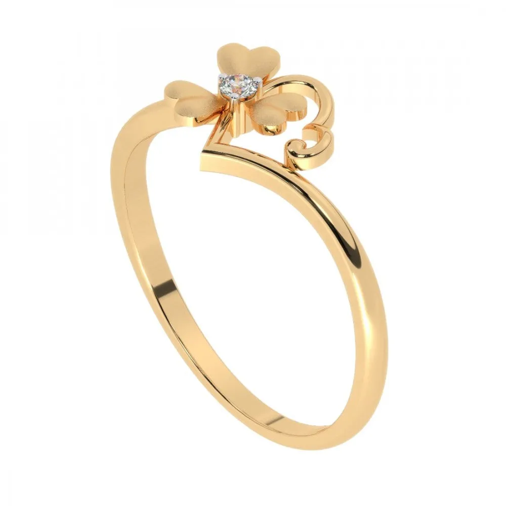 22KT (916) Yellow Gold Ring For Women