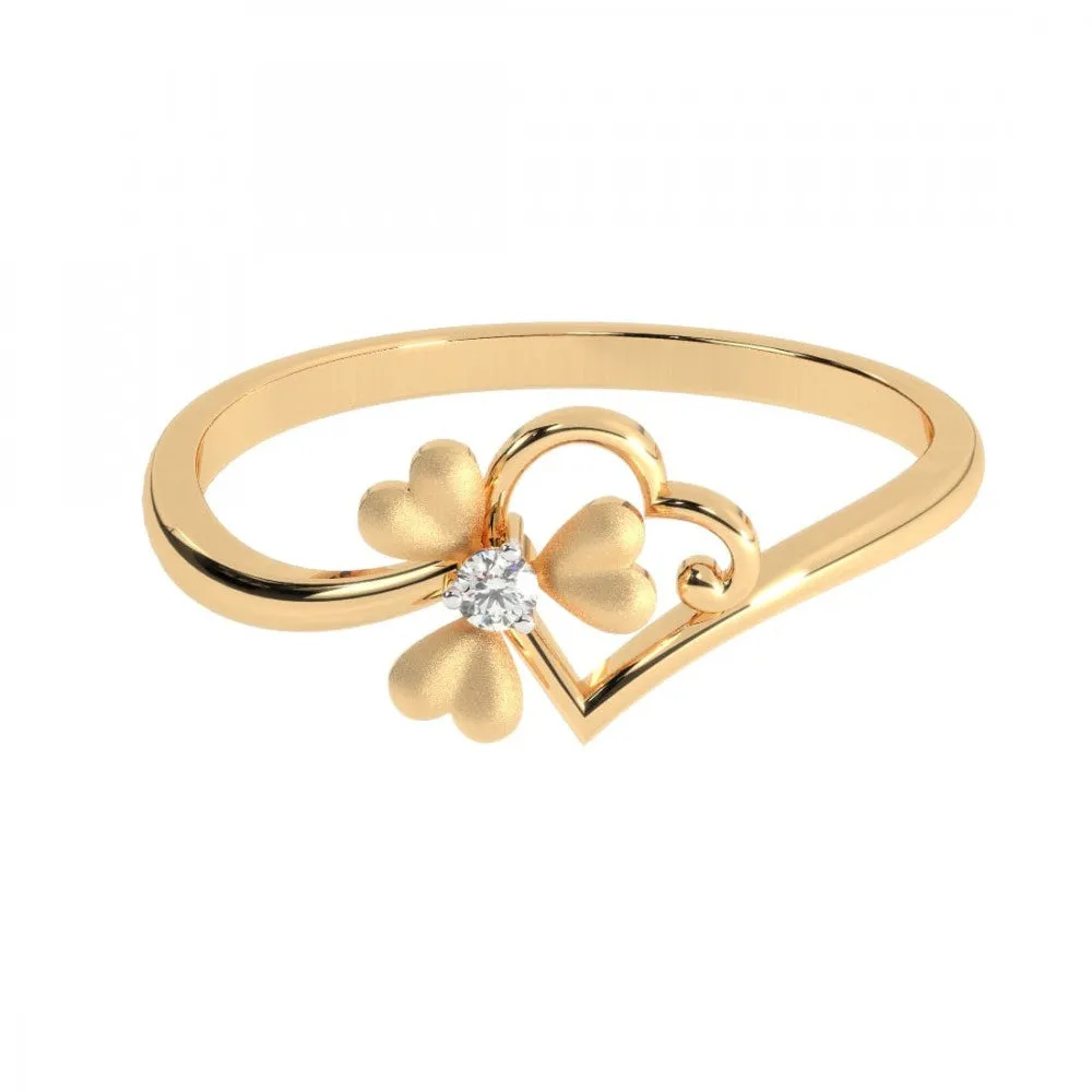 22KT (916) Yellow Gold Ring For Women