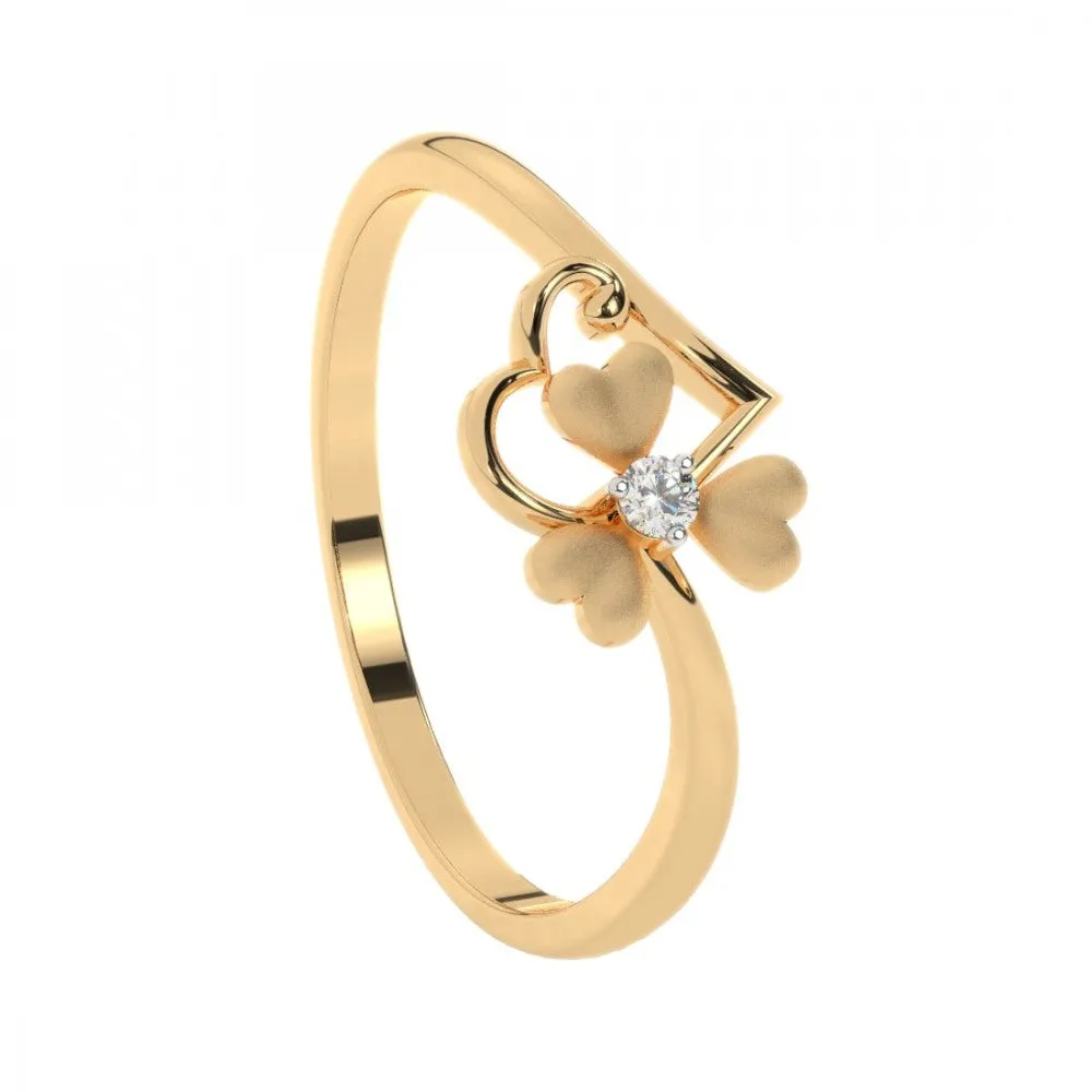 22KT (916) Yellow Gold Ring For Women