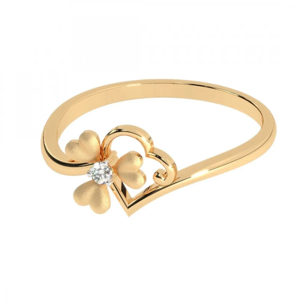 22KT (916) Yellow Gold Ring For Women