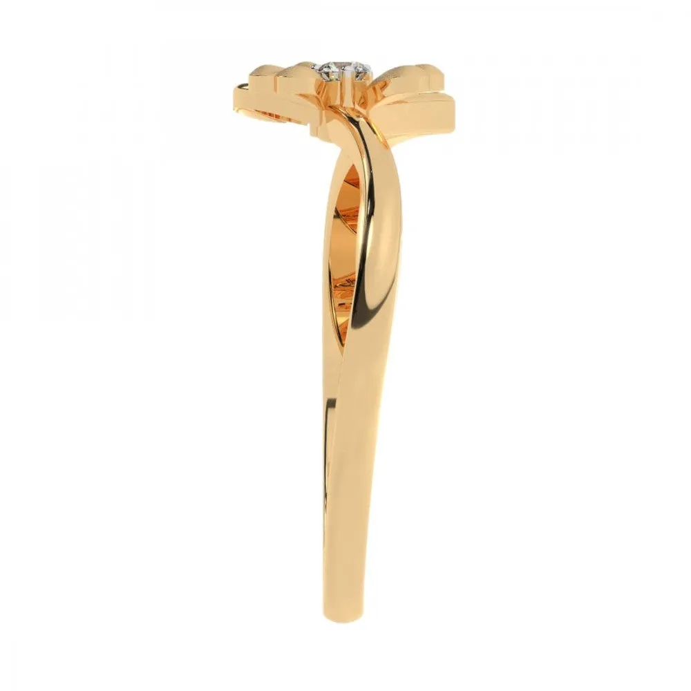 22KT (916) Yellow Gold Ring For Women