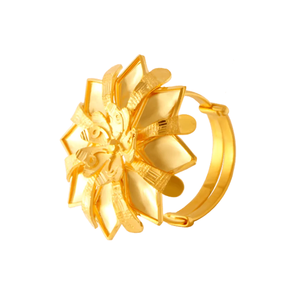 22KT Yellow Gold Ring For Women