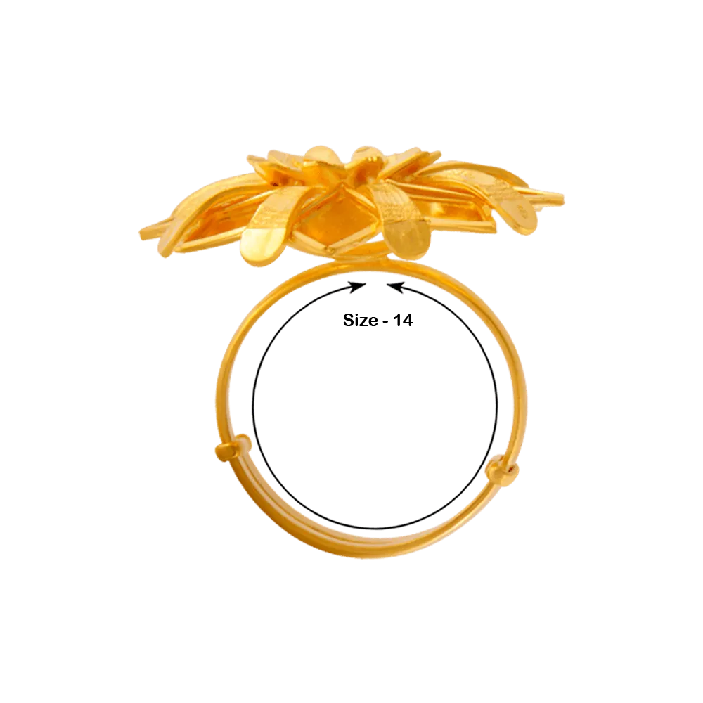 22KT Yellow Gold Ring For Women