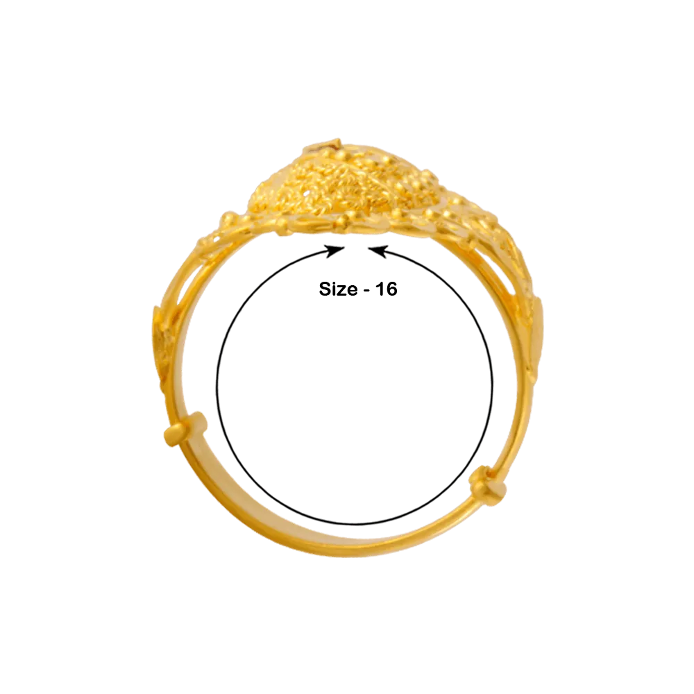 22KT Yellow Gold Ring For Women