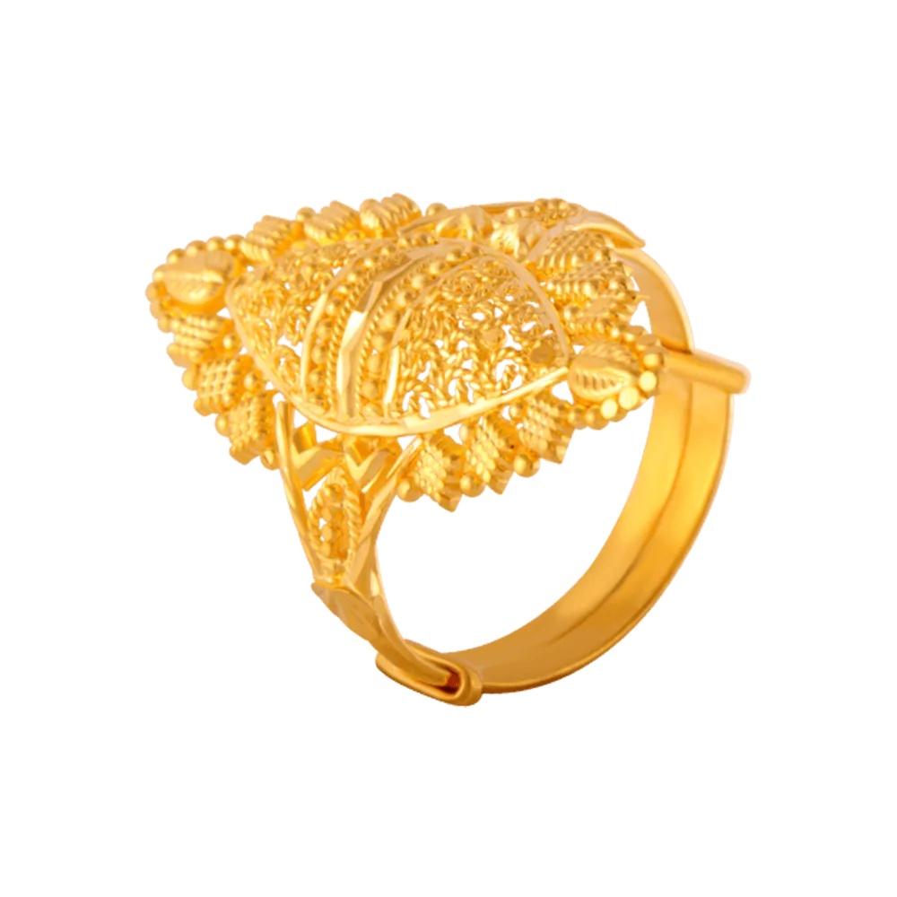 22KT Yellow Gold Ring For Women
