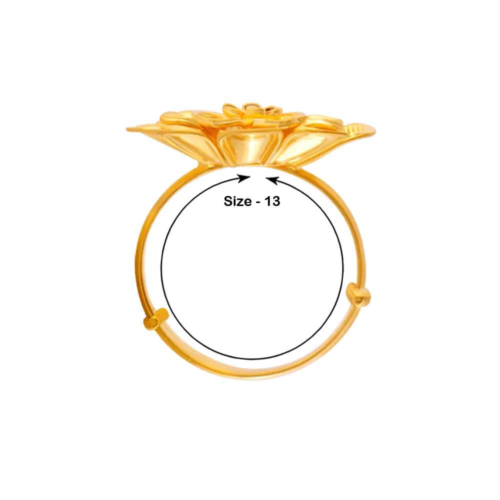 22KT Yellow Gold Ring For Women