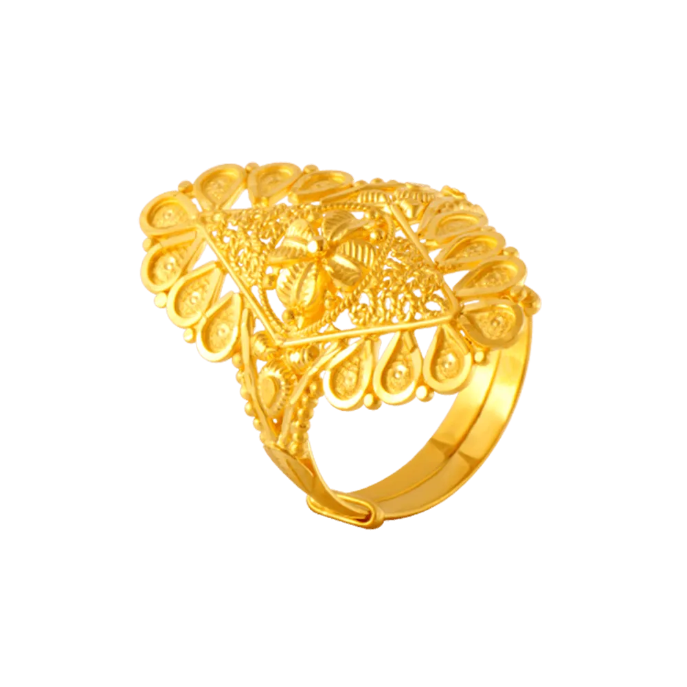 22KT Yellow Gold Ring For Women