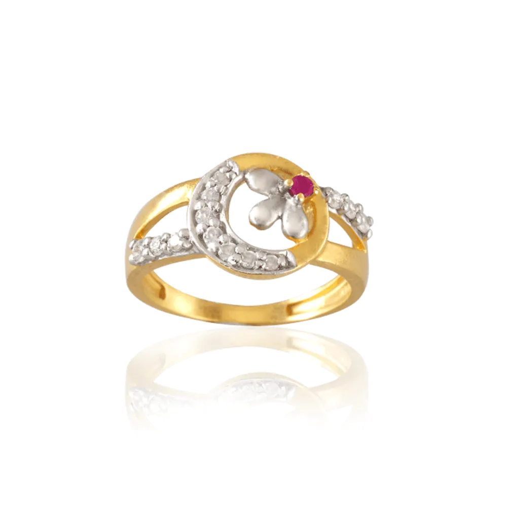 22KT Yellow Gold Ring For Women