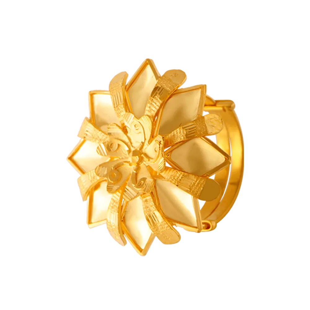22KT Yellow Gold Ring For Women