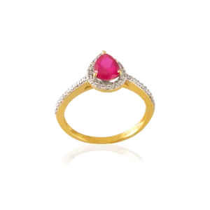 22KT Yellow Gold Ring For Women