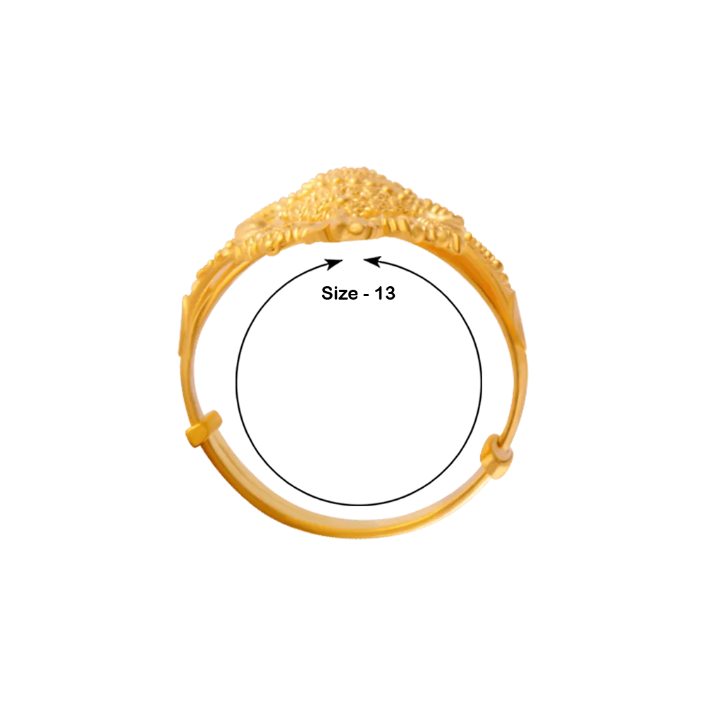 22KT Yellow Gold Ring For Women