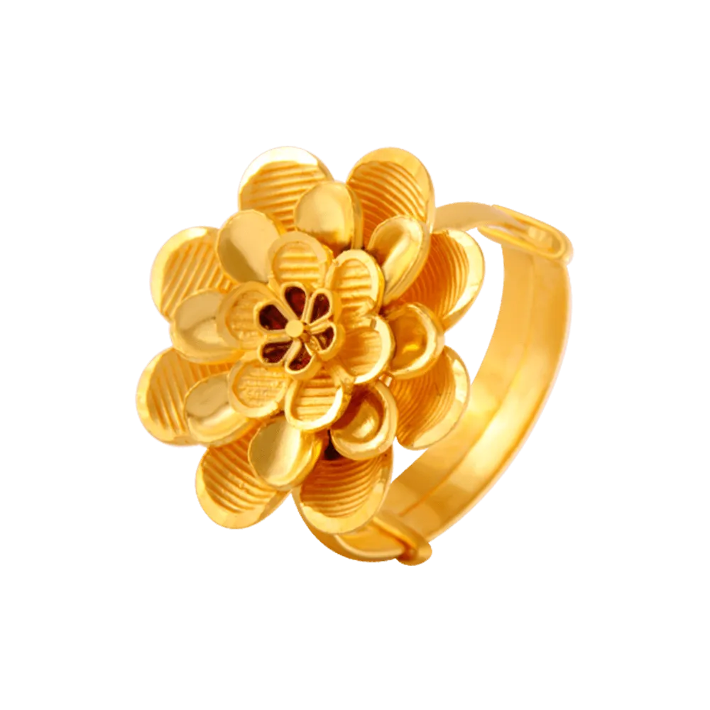 22KT Yellow Gold Ring For Women