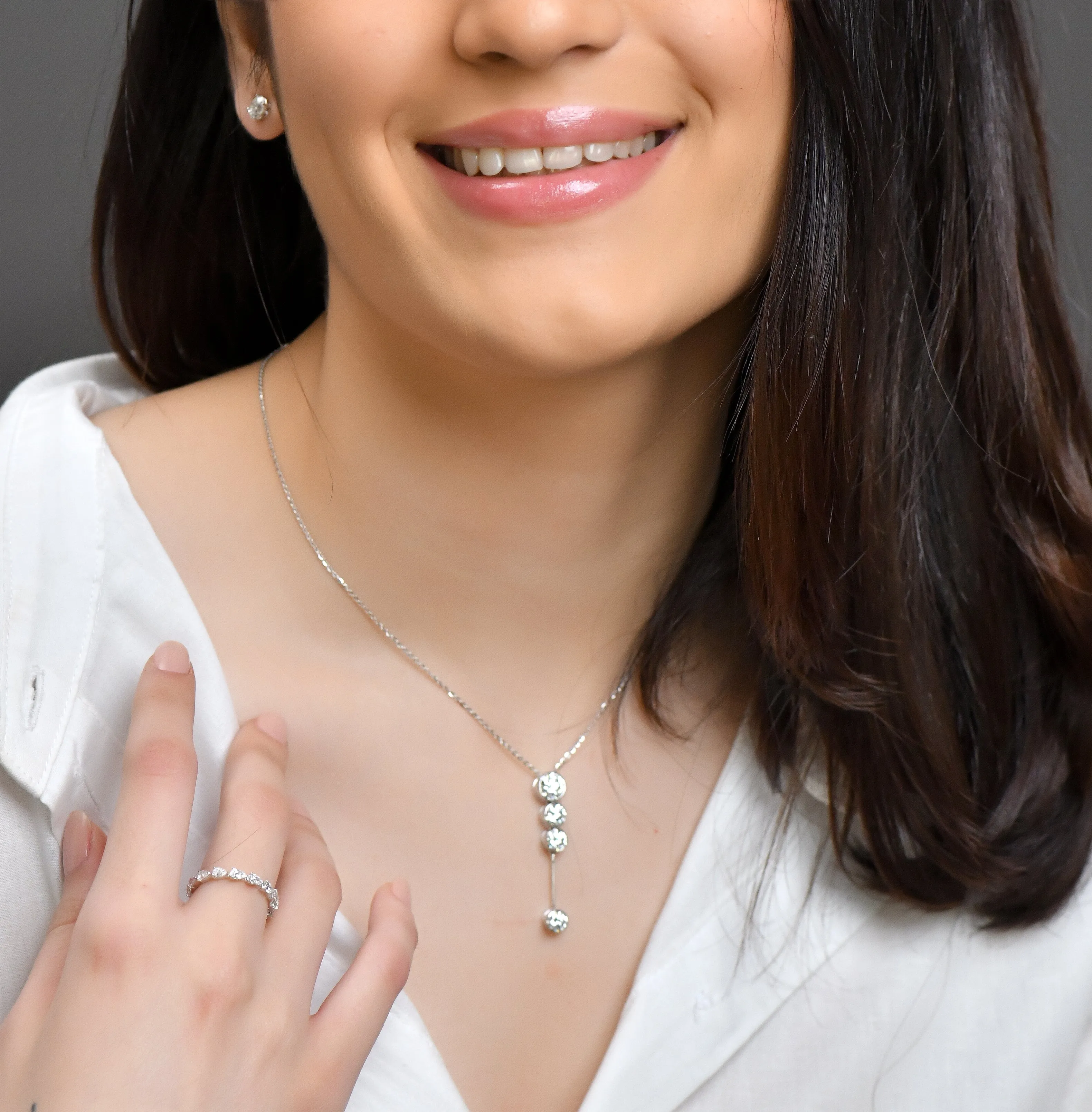 3.02 TW 1.18 CTS Diamond Pendant