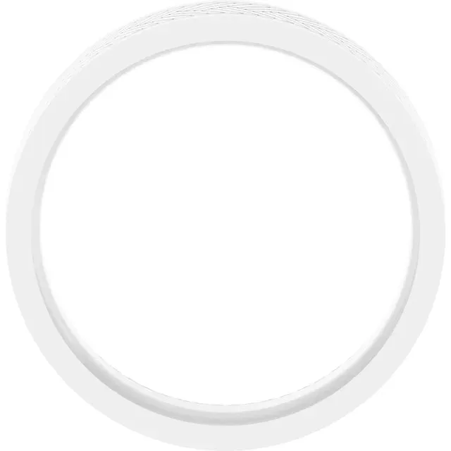 6 MM Herringbone Patterned 10k Gold Comfort-Fit Band
