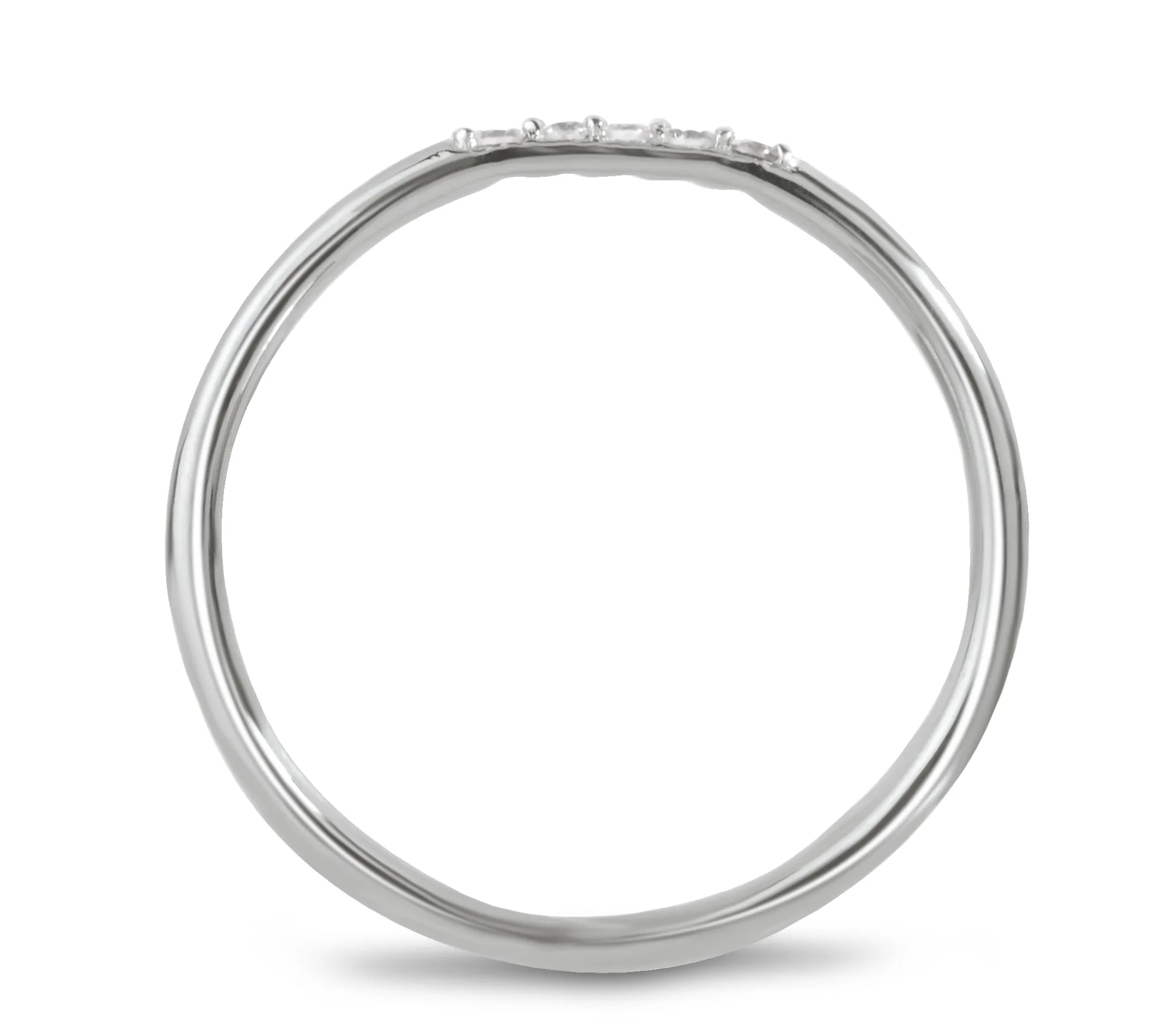 9k White Gold Ring Set with HSI Diamonds