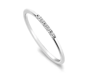9k White Gold Ring Set with HSI Diamonds