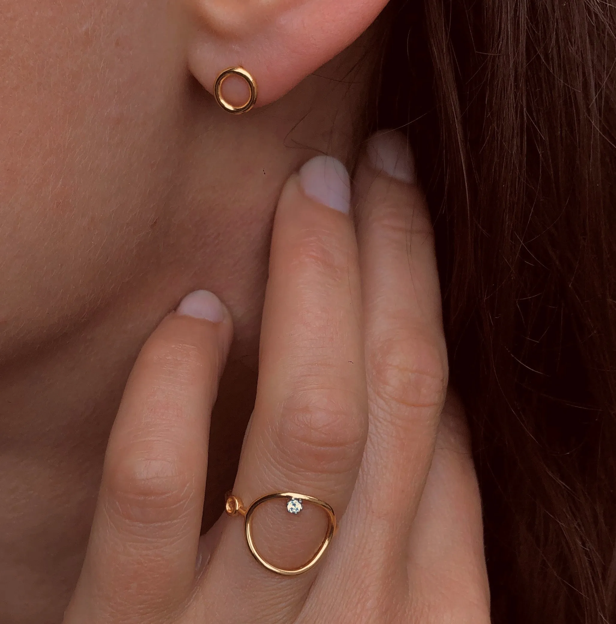 9k Yellow Gold Ring Set with HSI Diamonds