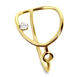 9k Yellow Gold Ring Set with HSI Diamonds