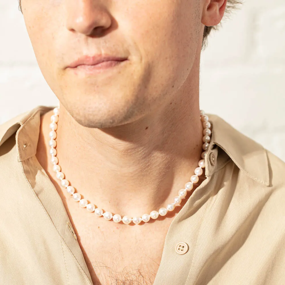 Akoya Pearl Necklace With 9ct White Gold Clasp