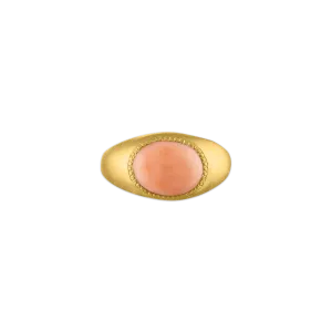 Antique Angel Skin Coral Roz Ring