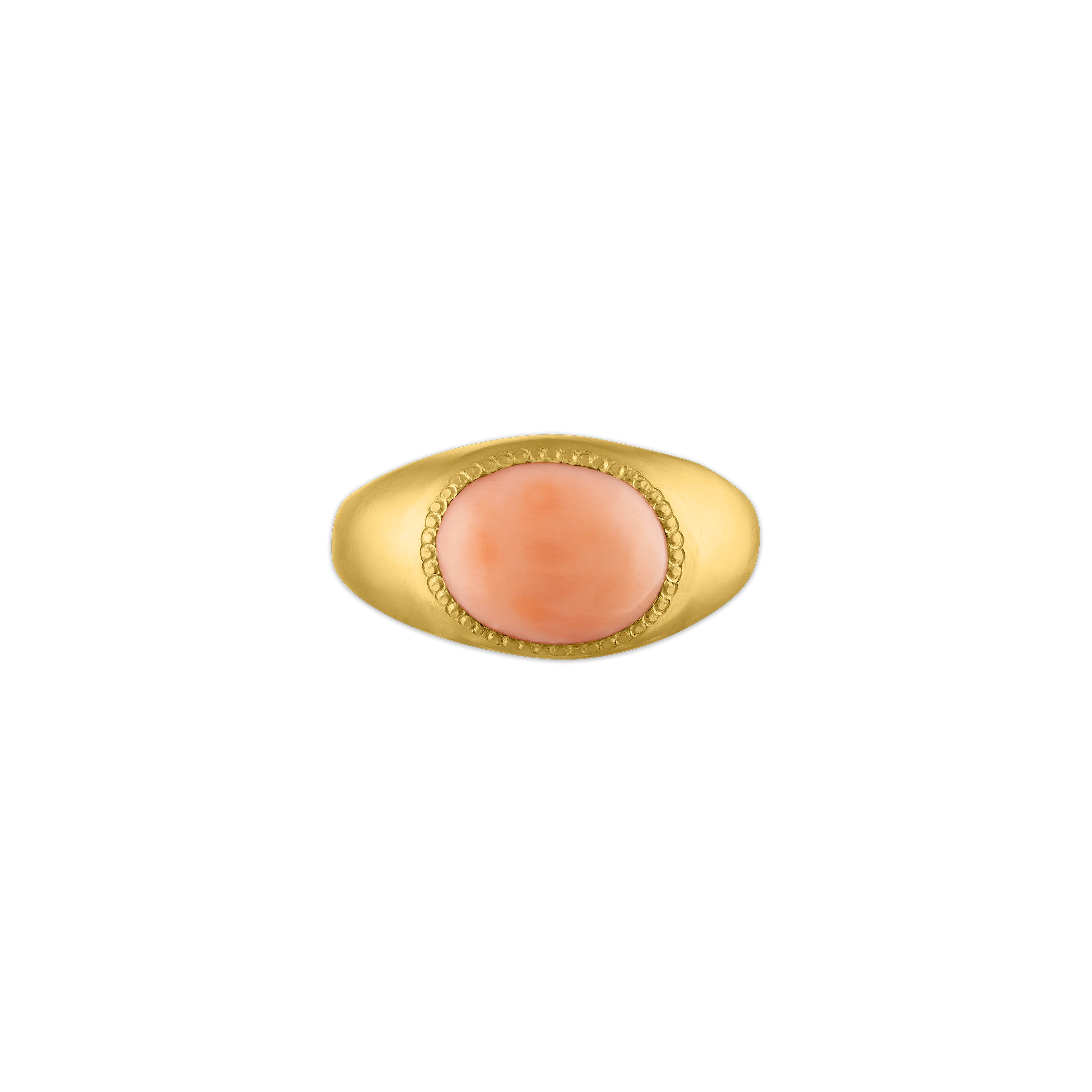Antique Angel Skin Coral Roz Ring