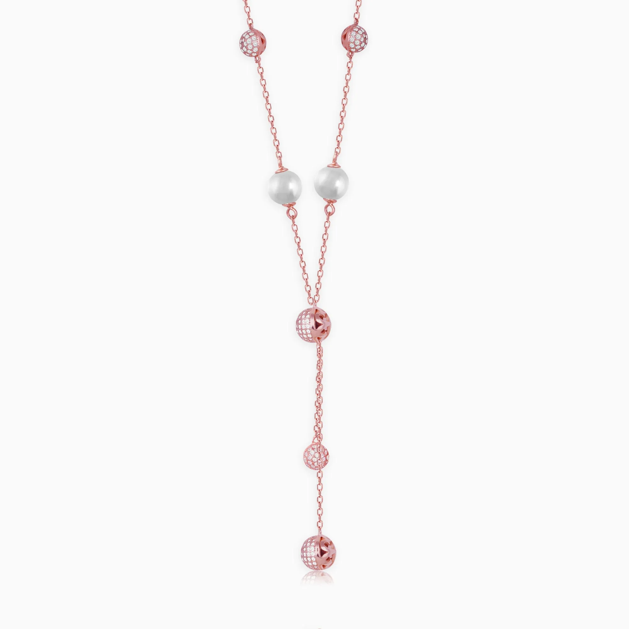 Anushka Sharma Rose Gold Pearlicious Necklace