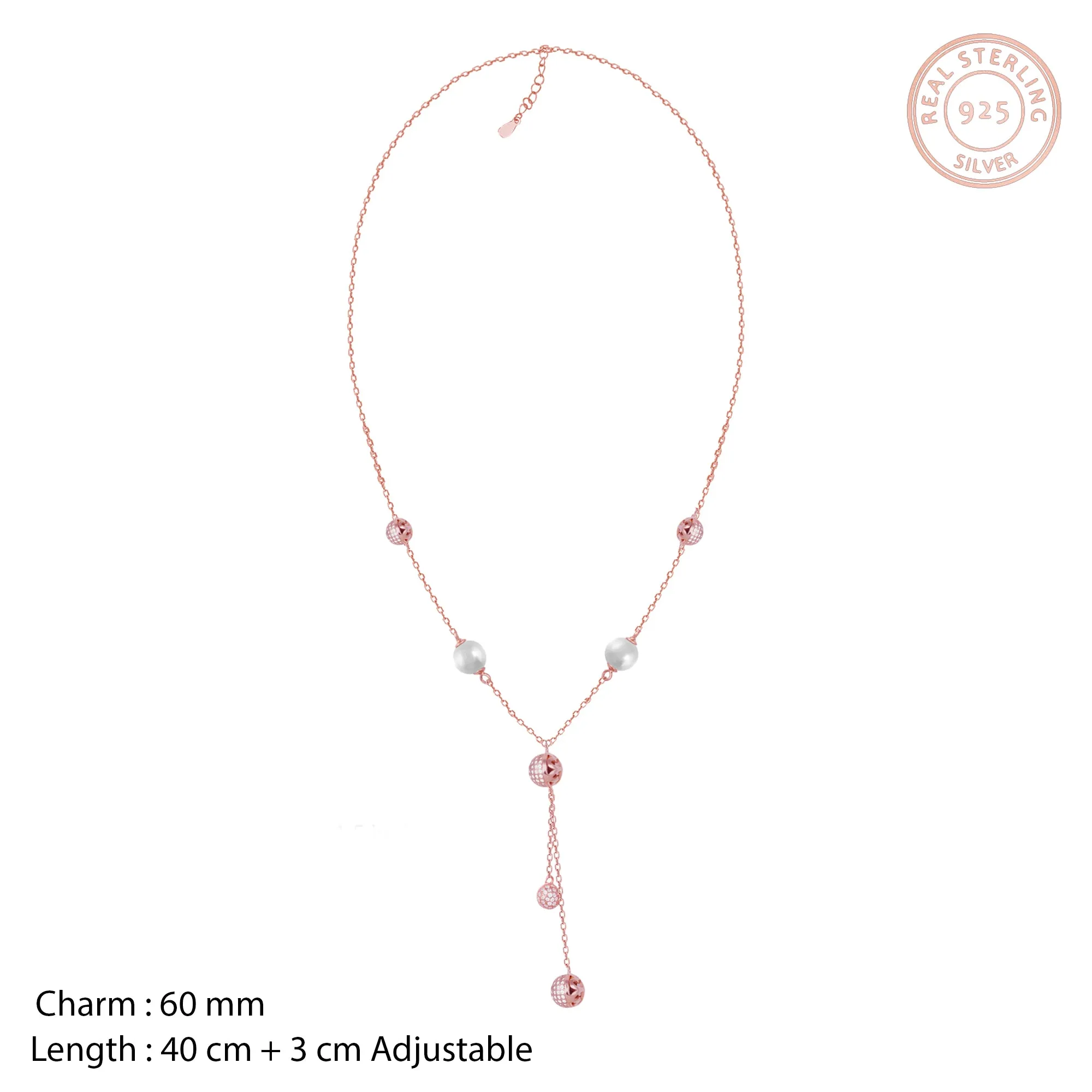 Anushka Sharma Rose Gold Pearlicious Necklace