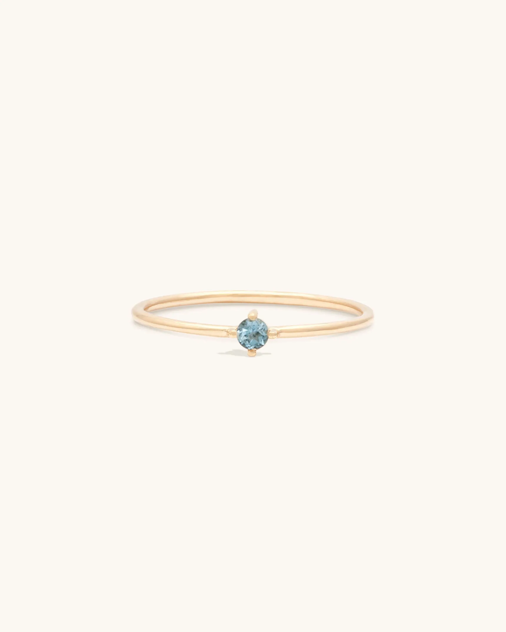 Aquamarine Birthstone Ring