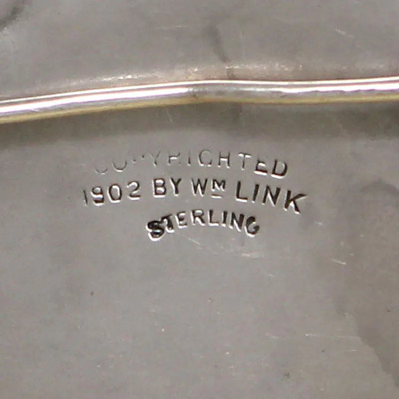 Art Nouveau Voluptuous Woman Sterling Brooch