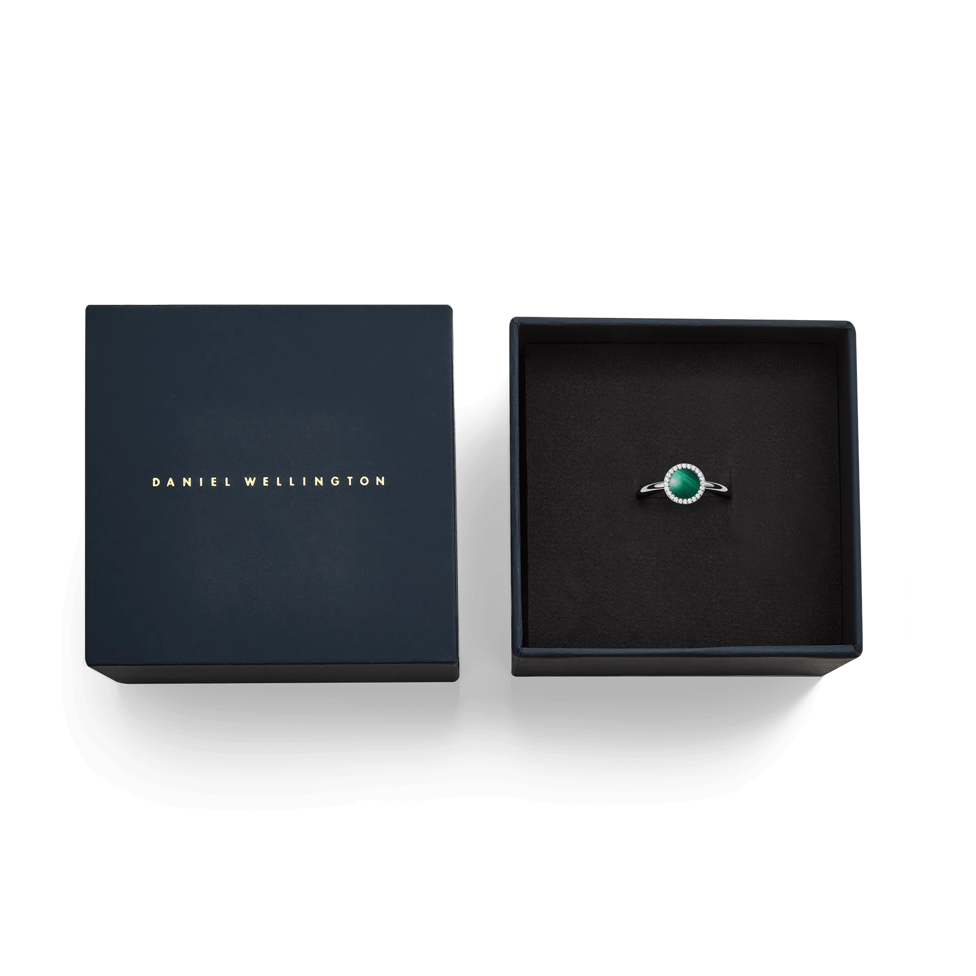 Audrey Ring Malachite Silver
