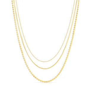Ball bead Trio Necklace