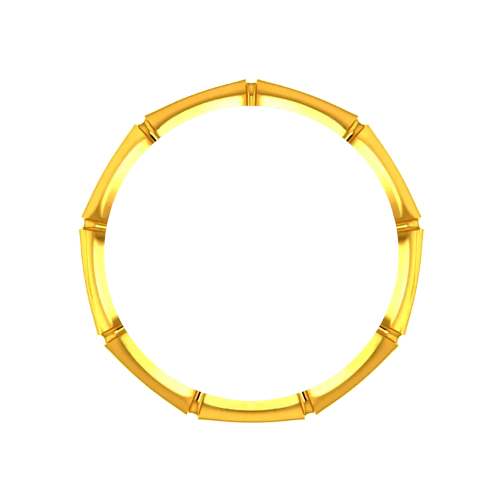 Bamboo-designed 22k Gold Ring