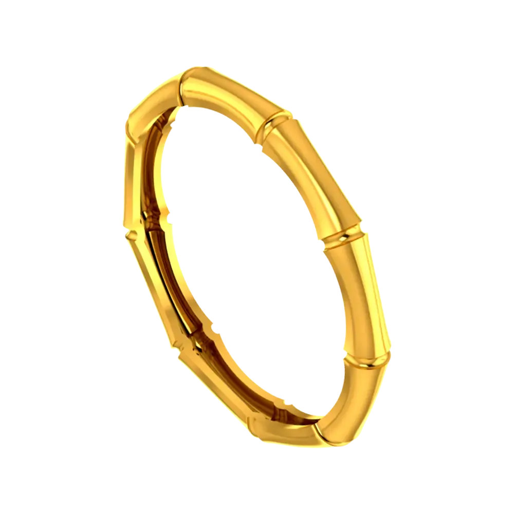 Bamboo-designed 22k Gold Ring