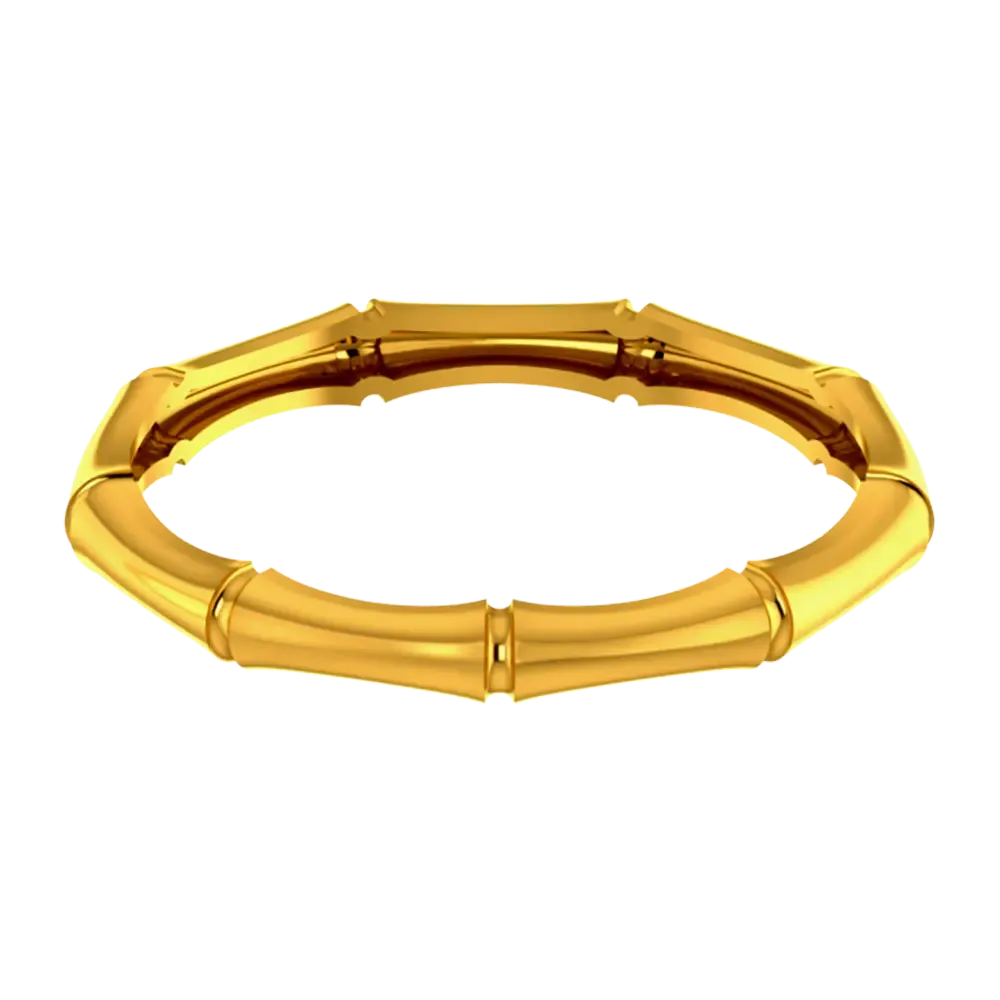 Bamboo-designed 22k Gold Ring