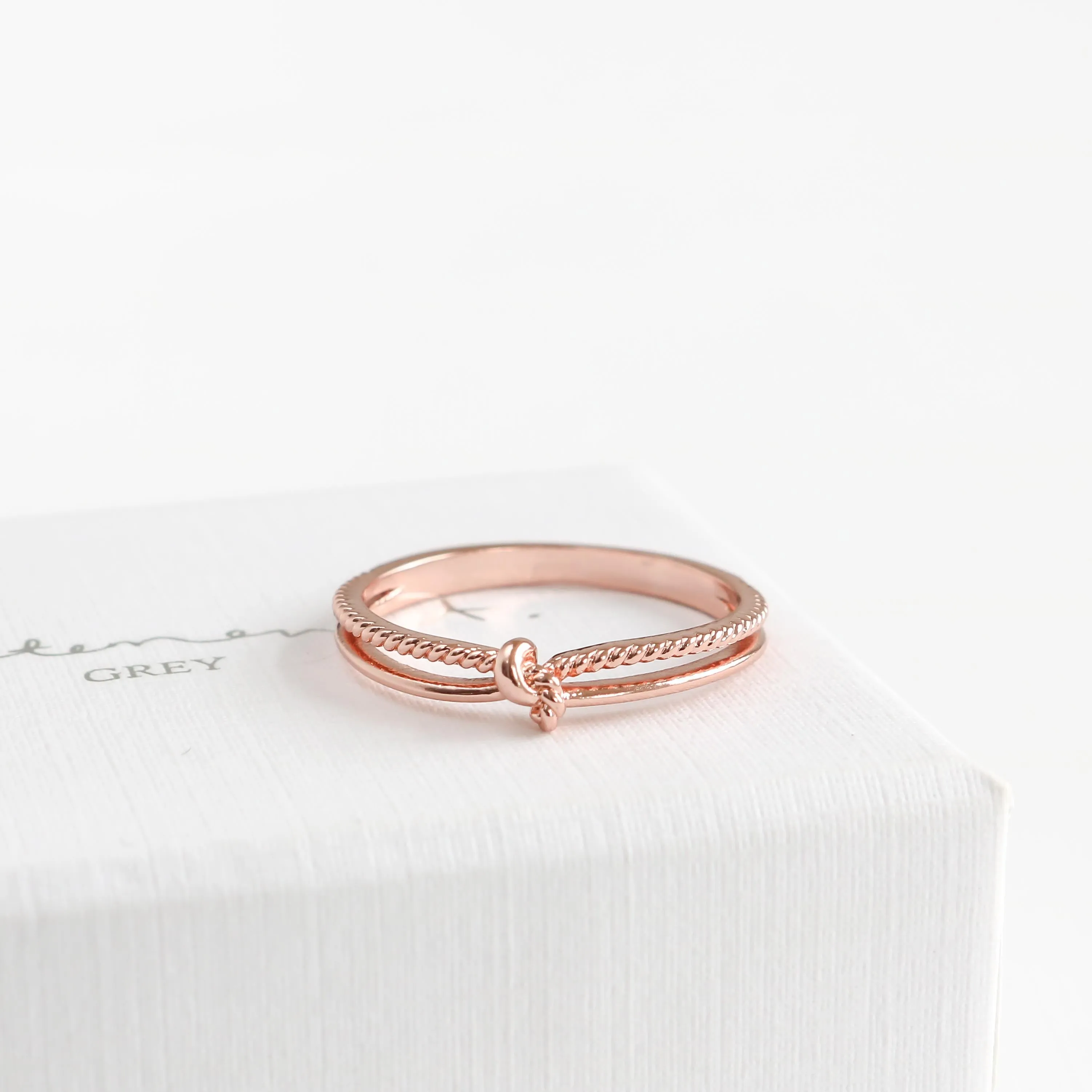 Beaded Knot Ring