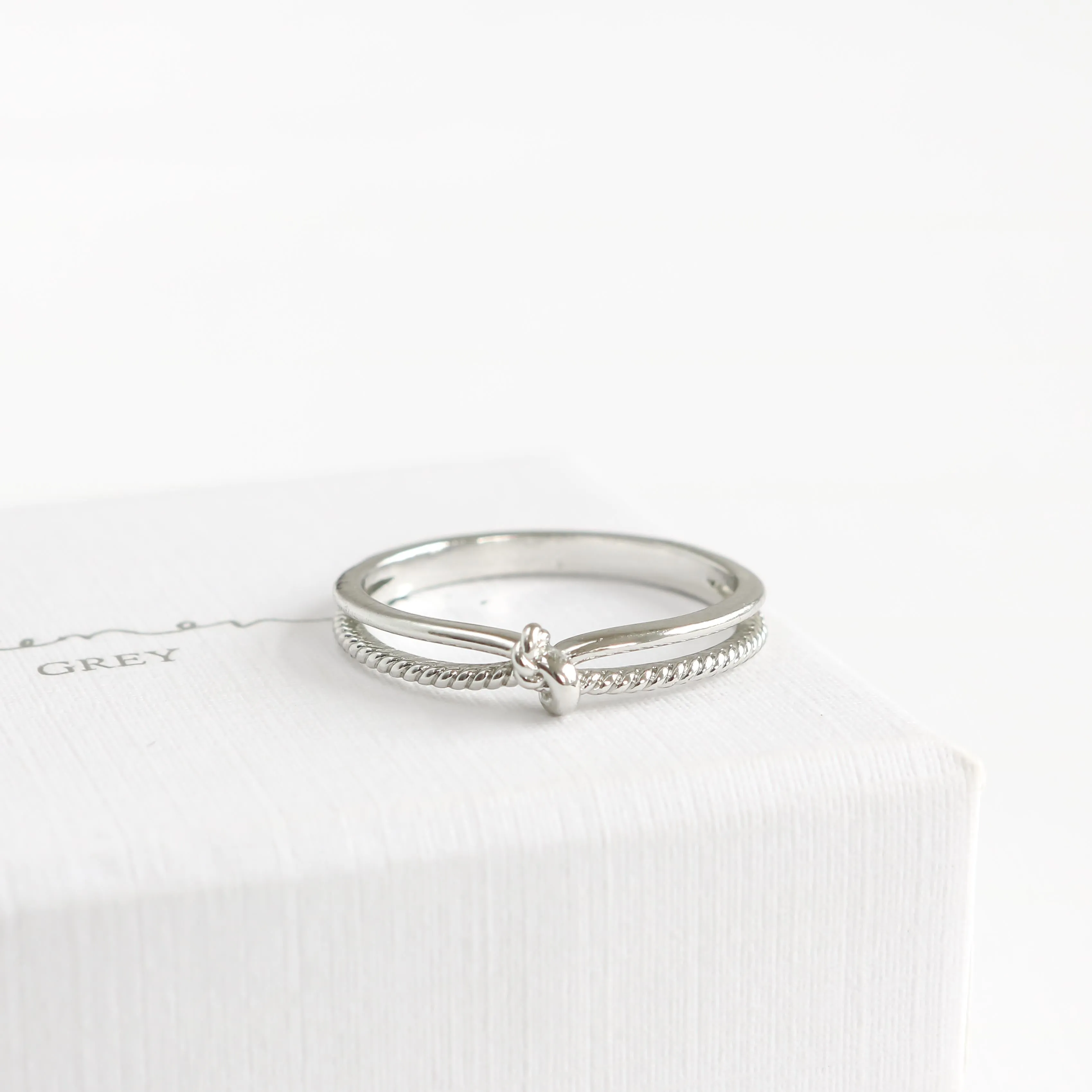 Beaded Knot Ring