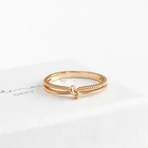 Beaded Knot Ring