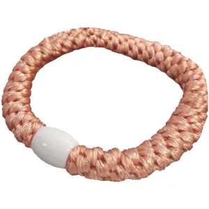 Bow's by Str Hairties Glitter Peach Metalic