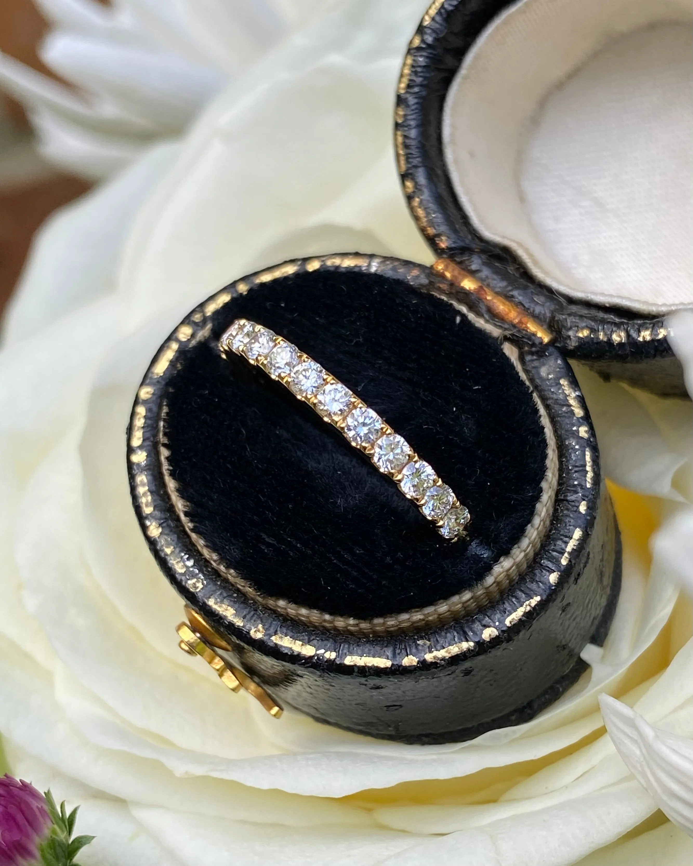 Brilliant Cut Diamond Half Eternity Wedding Ring 0.53ct 18ct Yellow Gold