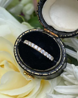 Brilliant Cut Diamond Half Eternity Wedding Ring 0.53ct 18ct Yellow Gold