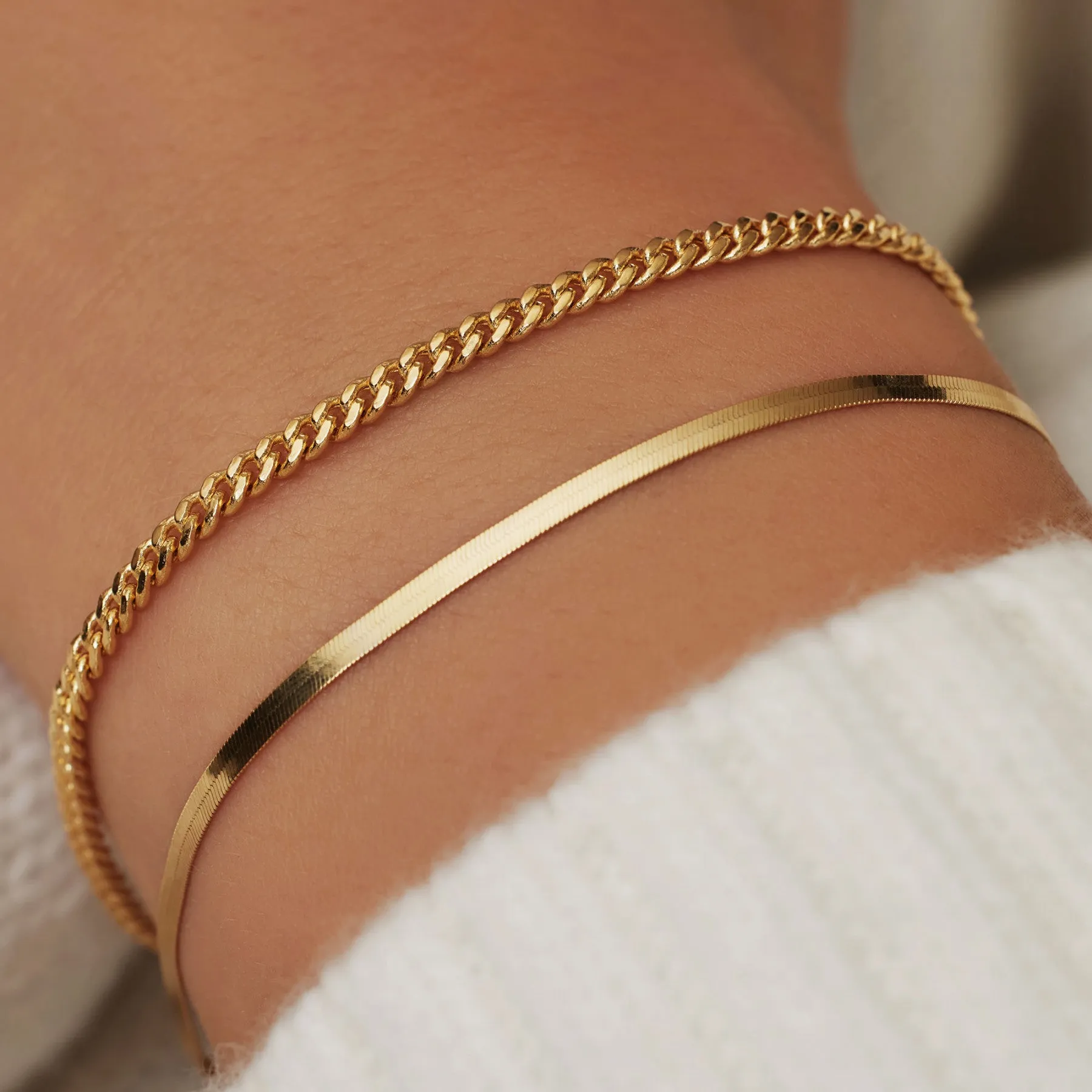 Cadeau d'Isabel 14 karat gold bracelets gift set