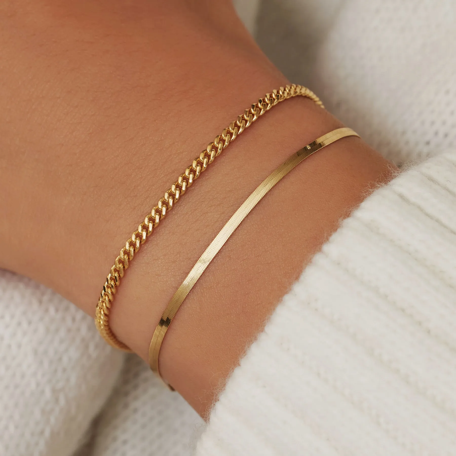 Cadeau d'Isabel 14 karat gold bracelets gift set